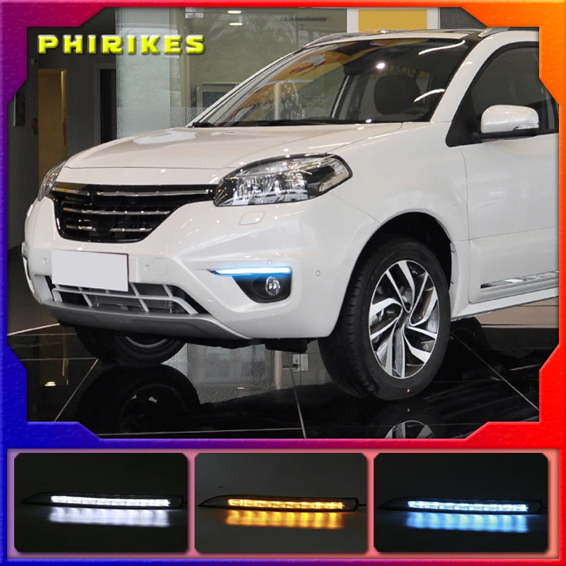 for Renault koleos 2011 2012 2013 2014 fog lights headlight LED DRL daytime running lights headlights fog light cover Fog lamps