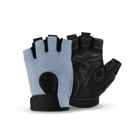 half finger riding nylon gloves outdoor gym cycling gloves lightweight anti skid anti sweat shock absorbing bike accessories
