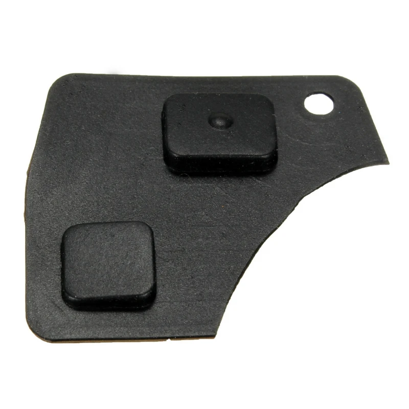 

Black 2 Buttons Remote Car Key Fob Case Shell Auto Key Accessories Keyless Entry Transmitter Cover Switch Rubber Pad for Toyota
