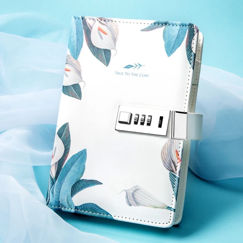 Блокнот суб блокнот дневник с замком ручная книга блокировка паролем