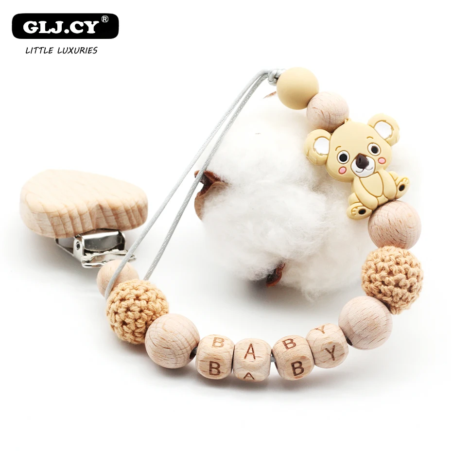 Цепочка-держатель для детской соски из силикона без бисфенола А | Мать и ребенок