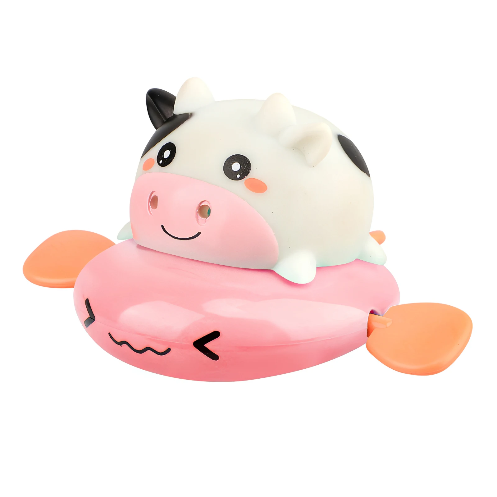

3pcs Clockwork Bathtub Cow And Fish Toys Interesting Baby Floating Animal Toys Baby Bath Toys For Girls Boys Water Entertainment