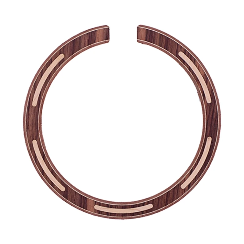 

N58B Wood Color Acoustic Guitar Rosewood Rosette Soundhole Wood Inlaid Rosette DIY Guitar Decor