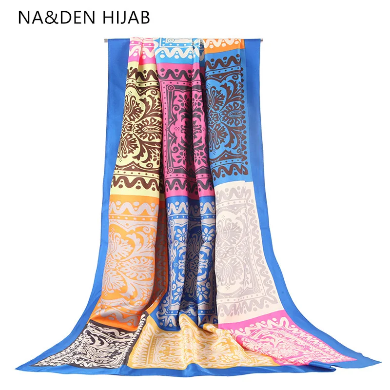 

1PCS Hot sale Geometric scarves Muslim new hijab Elegant shalws Hi-Q ladies wraps Long muffler Winter scarf Islamic bandana