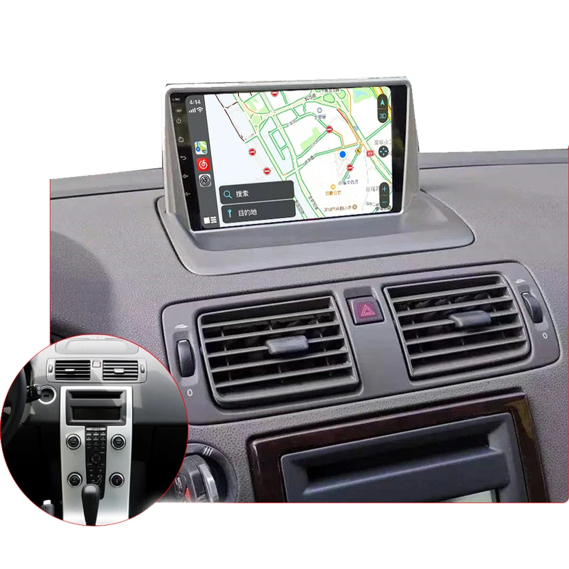 Автомагнитола 128G Android 10 для Volvo S40/C30/C70 2004-2013 мультимедийный плеер 4G WIFI Bluetooth камера