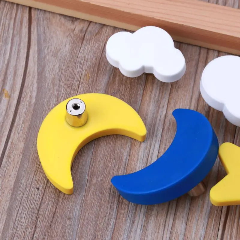 Ручки для детской комнаты мягкие резиновые ручки звезда луна облако мебель ящик