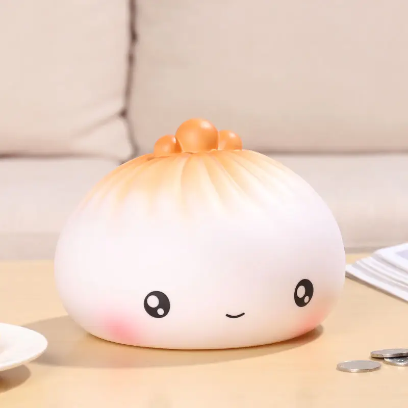 

Cute Bun Bank Money Boxes Storage Kids Toys Home Decor Money Saving Box Cartoon Baozi Children Money Bank