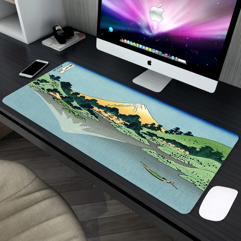 

fuji Mousepad Gaming Mouse Pad Large Mousepad Gamer Computer Mouse Mat 800x300 Big Desk Pad Mat Keyboard Carpet Pink Mousepad