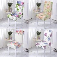 floral p universal chair cover white pattern printed party printing seat case fabric elastic material chaise removable