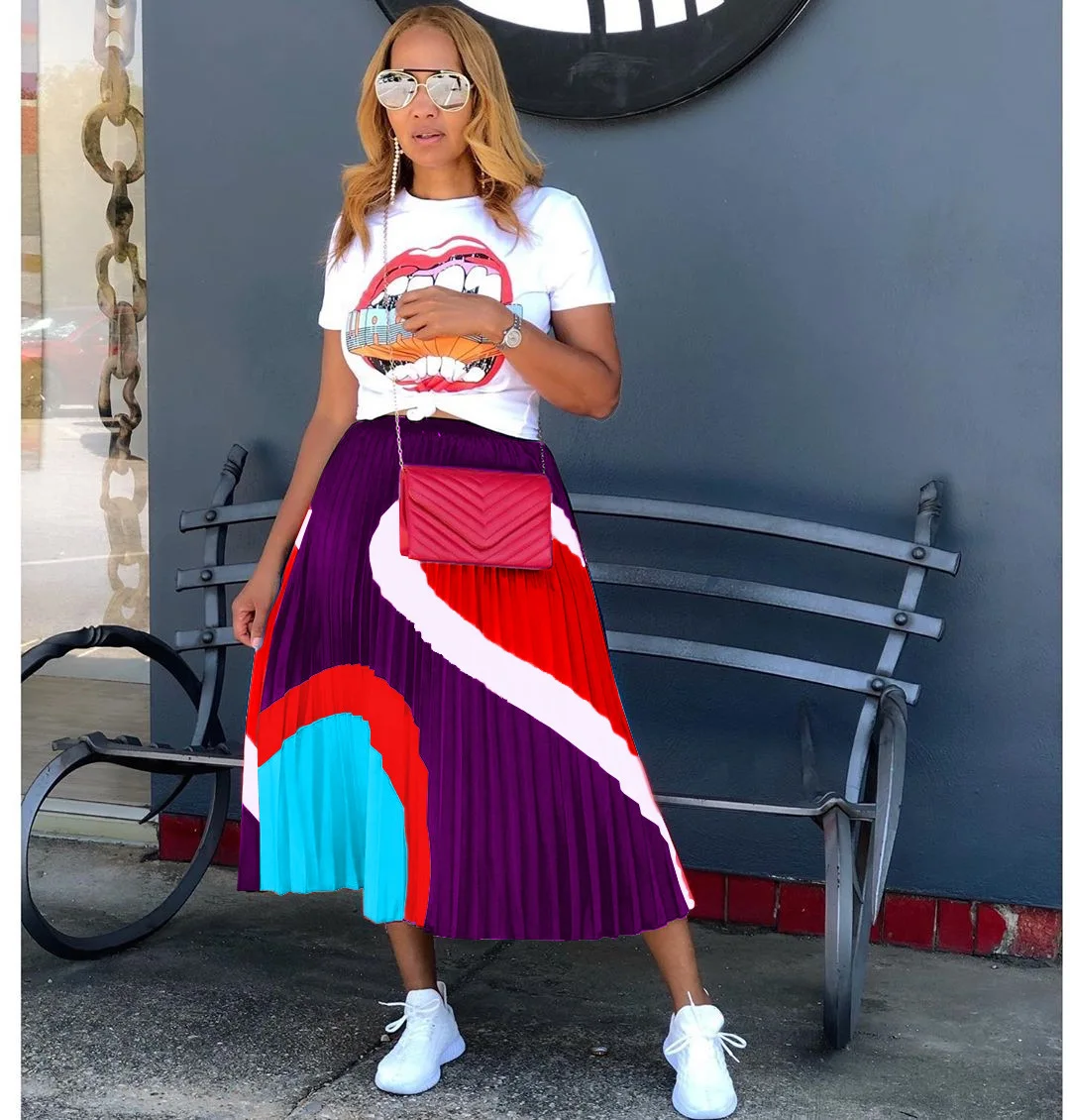 Женские комплекты из 2 предметов новинка 2020 женская футболка с принтом и