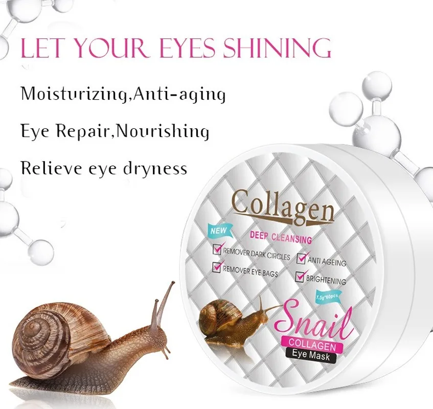 С улиточным коллагеном маска для глаз с гиалуроновой кислотой патчи Сыворотки