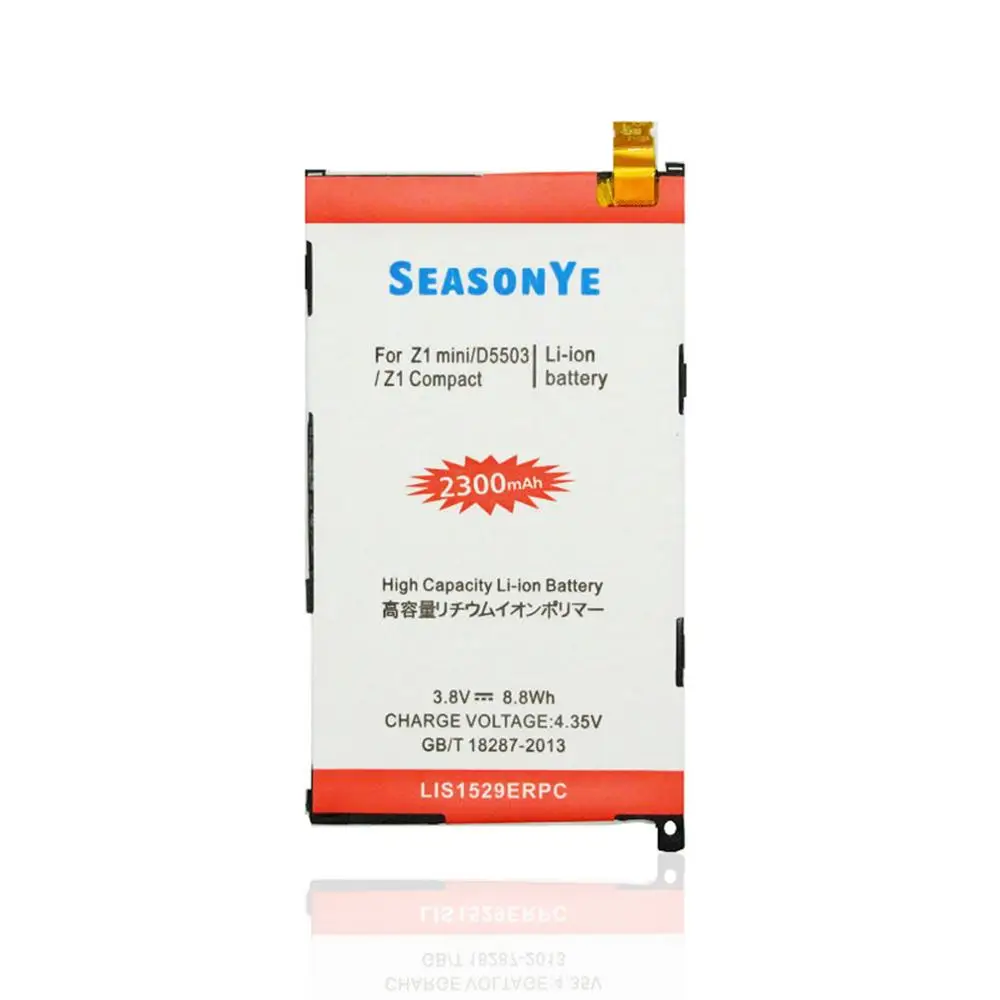 Seasonye 2300mAh / 8.8Wh LIS1529ERPC 3.8VDC сменный литий полимерный аккумулятор для Z1 mini D5503 Compact M51w +