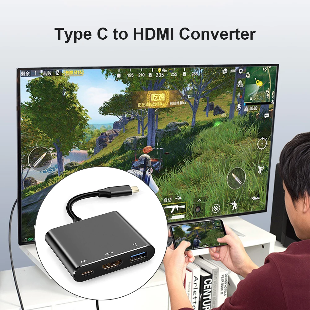 Адаптер USB Type C в 4K HDMI адаптер для приемника 3 0 аудиовидео конвертер Nintendo Switch