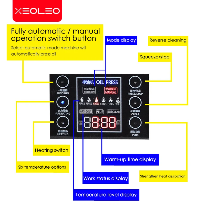 XEOLEO масло Пресс машина ореховое винтовой пресс арахиса подсолнечного
