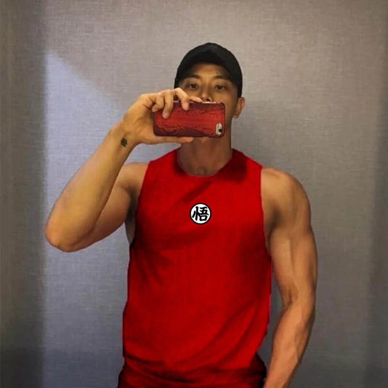 

New Workout Fitness Casual Fashion Gym Mesh Quick Dry Tank Top Men Musculation Clothing Bodybuilding Singlets Sleeveless Vest