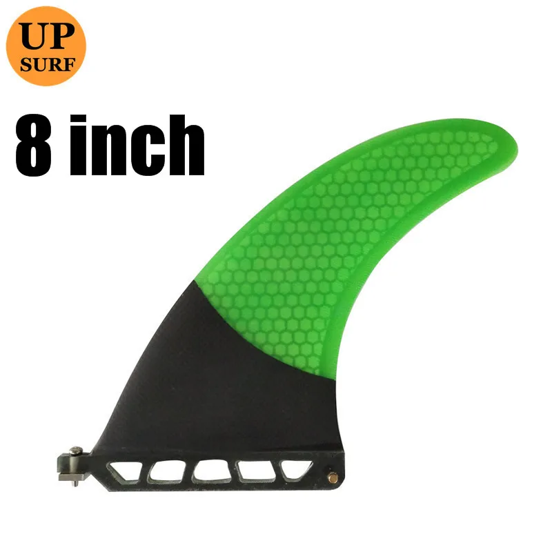 8 inch green 9 дюймов firberglass carbon один плавник " 7" " доска для серфинга sup плавник Лонгборд плавник 8 - Цвет: 8 inch green