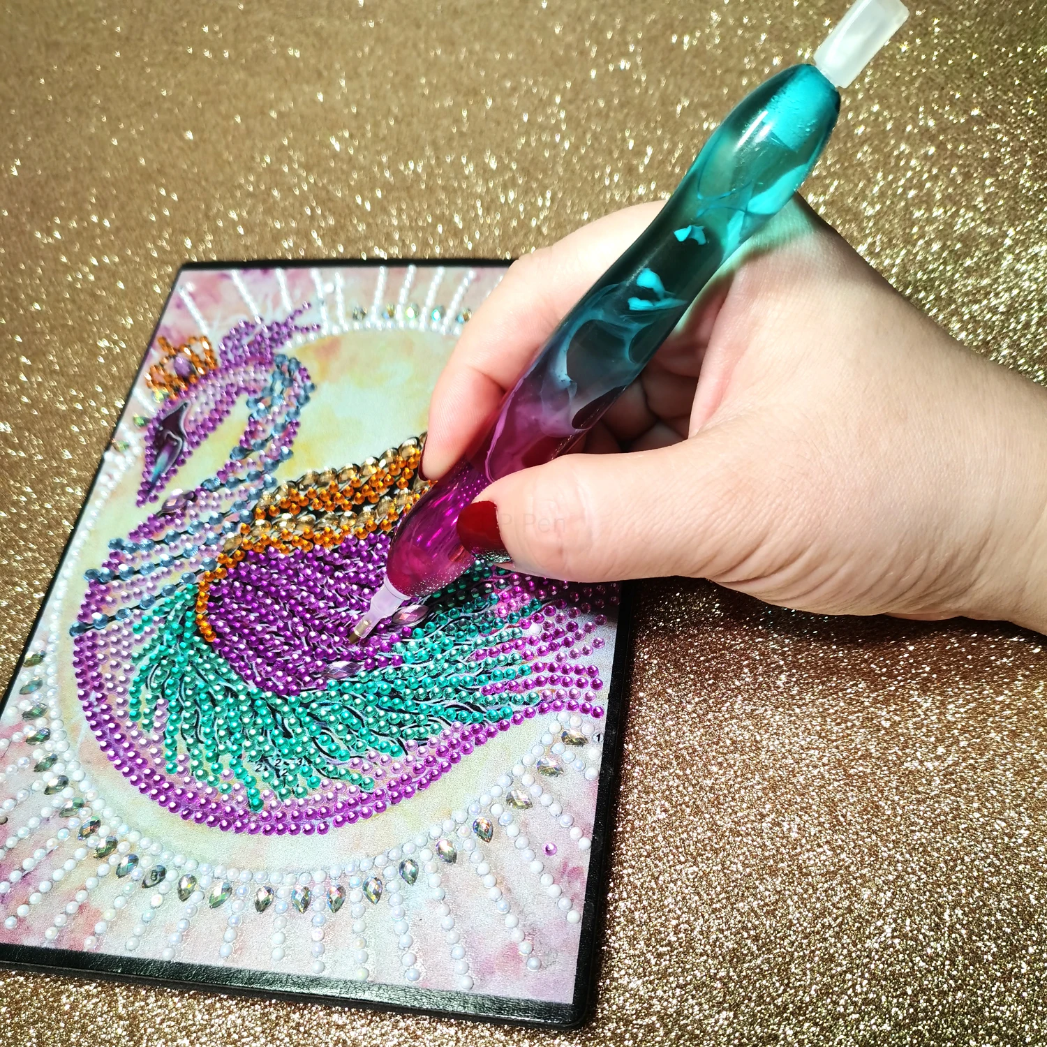 Набор аксессуаров для алмазной покраски ручка набор ручной работы из смолы 5D