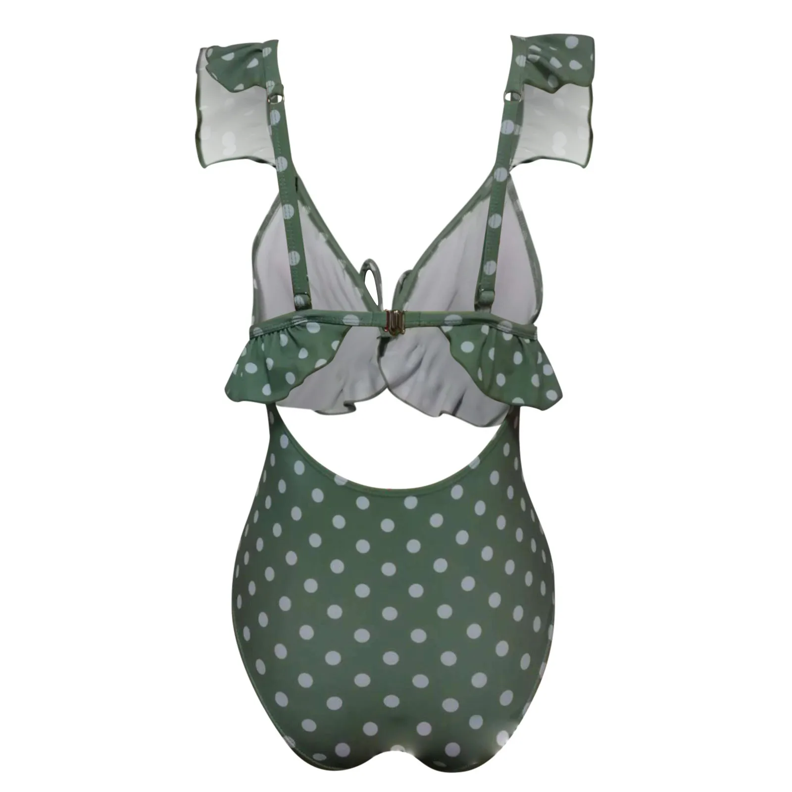 

ISHOWTIENDA Women's Bikini Dot Print Set Swimsuit One Piece Filled Bra Swimwear Beachwear Bikinis 2021 Mujer Brasileo Mini