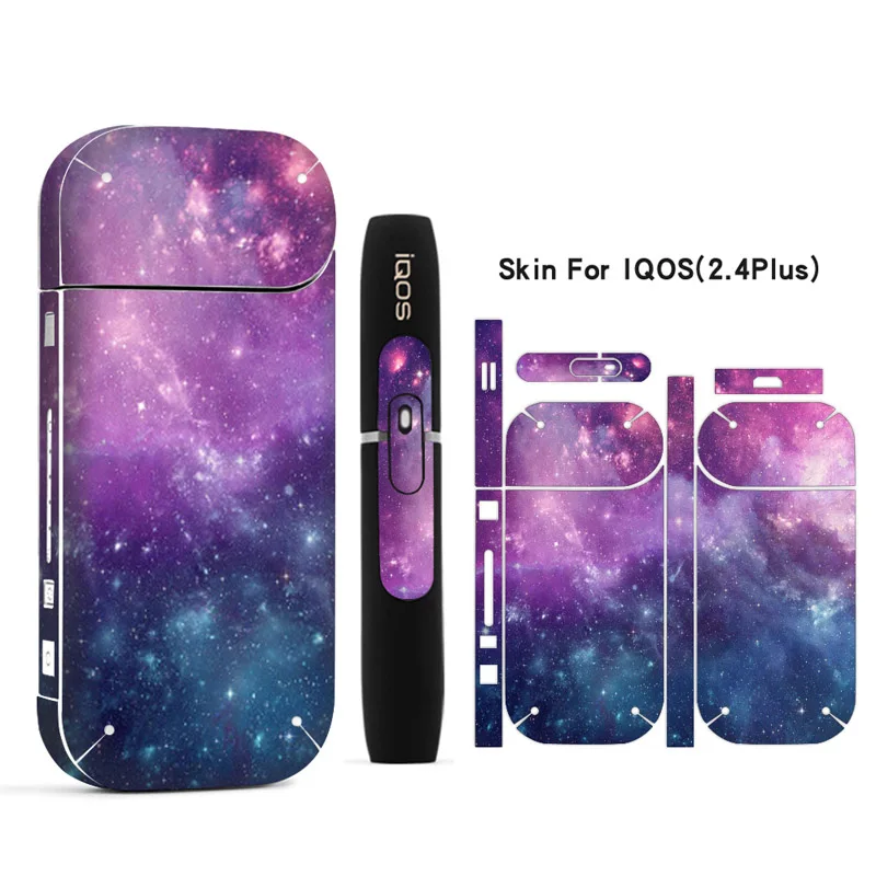 Чехол для электронных сигарет с изображением Галактики кожи IQOS наклейки 2 4 плюс