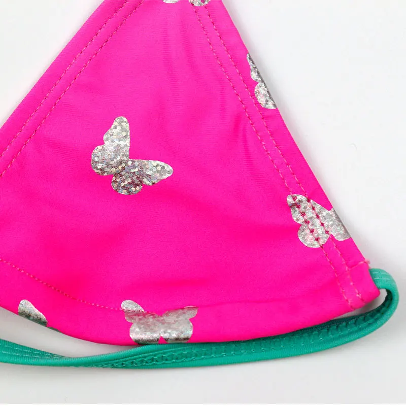 Купальники для девочек 2 шт. бикини бабочки летние танкини маленьких купальники