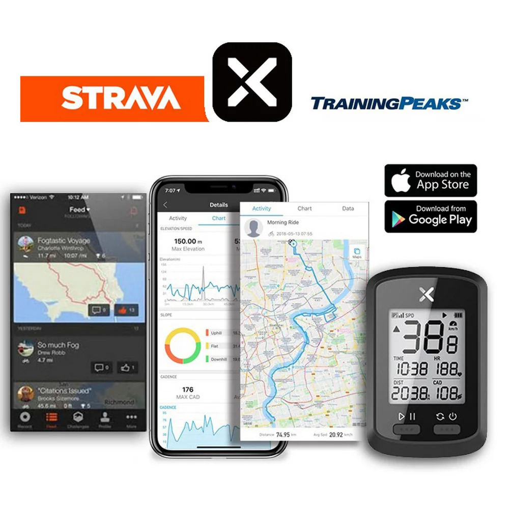 XOSS G + Plus велосипедный компьютер беспроводной GPS Спидометр водонепроницаемый