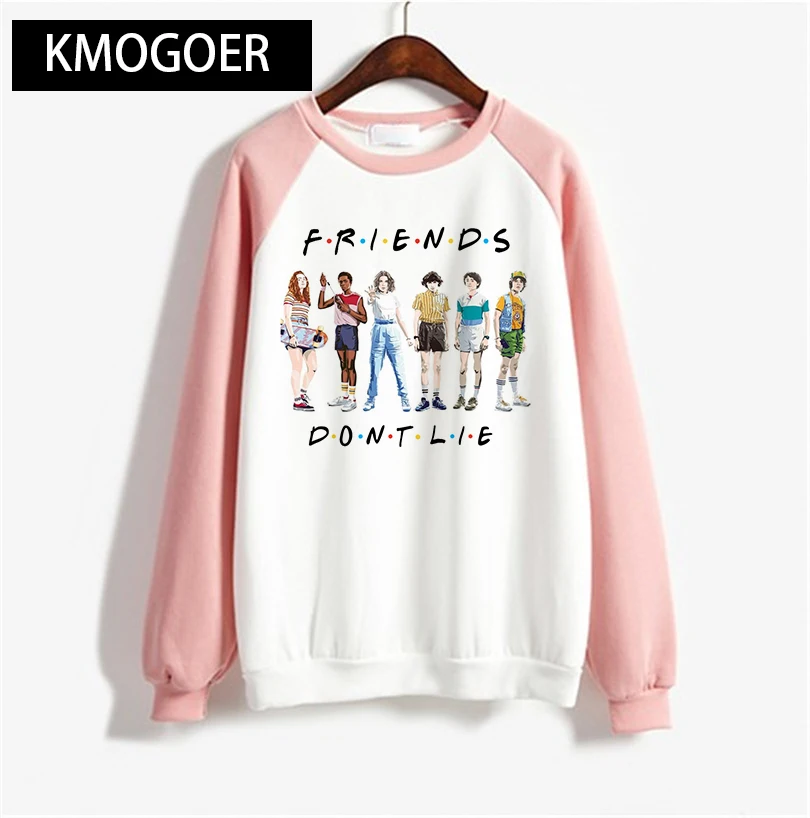 Свитер в стиле Харадзюку очень странные дела 3 Женская Повседневная потевающая