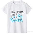 Футболка с объявлением о рождении и беременности я собираюсь быть большим братом, топ, футболки для мальчиков, малышей, сына, семейного образа, летняя модная футболка