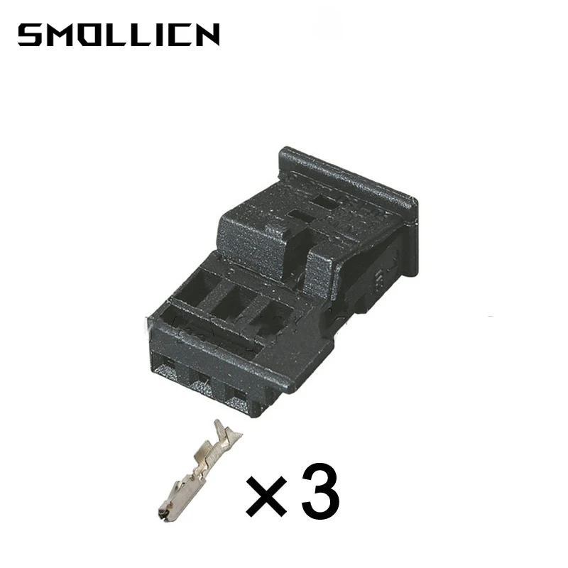 

1/5/20/50 Set 3 Pin Auto Stereo Connector Car Speaker Plug Treble Rain Sensor Socket For VW BMW 1718346-1 1-968700-1 1355620-1