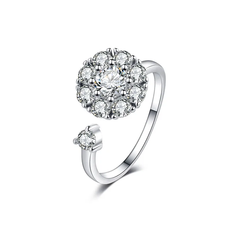 1 шт. нежное кольцо из стерлингового серебра S925 знаменитости с той же моделью