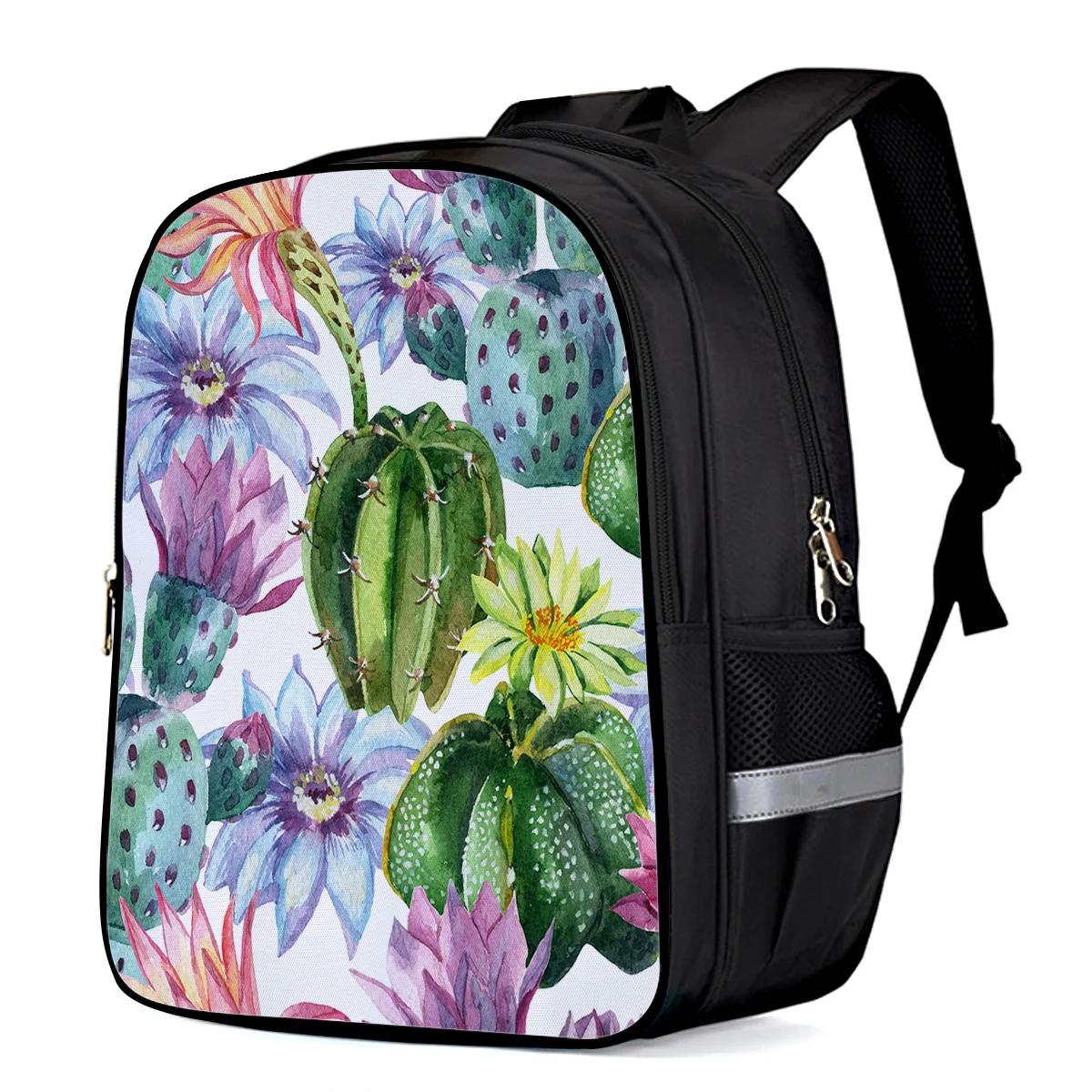 Акварельные кактусы цветы Внутренняя Рамка рюкзаки для ноутбука Shoulderbag Детские