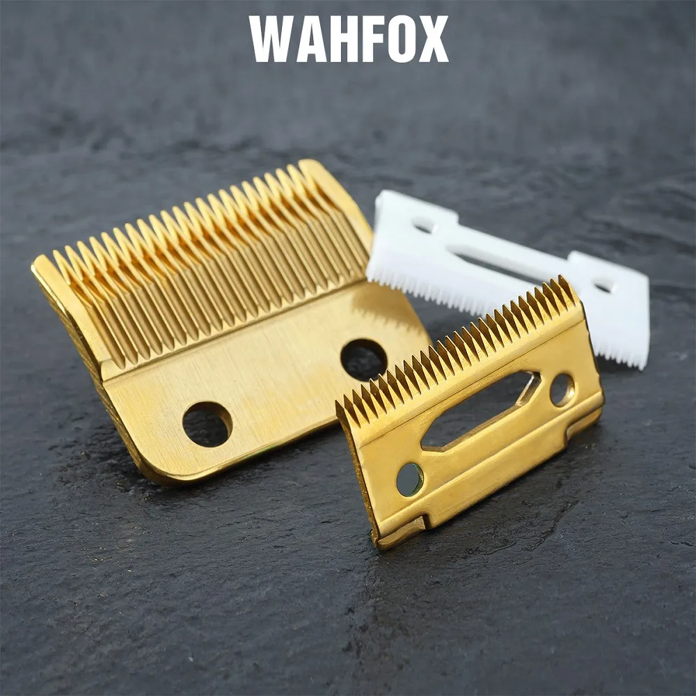 WAHFOX Professional Hair Clipper Blade High Carton Steel Accessories Golden Replacement Movable | Бытовая техника