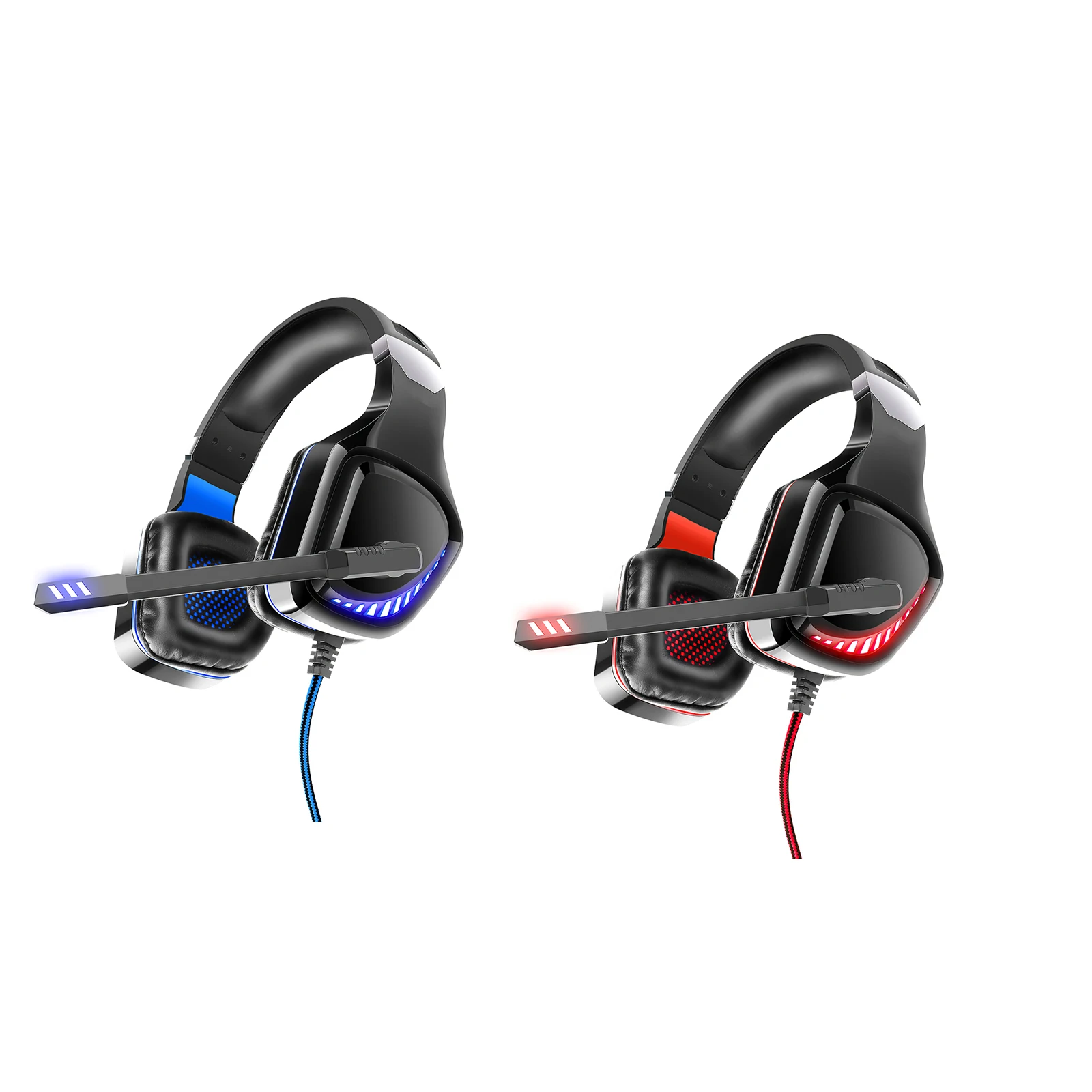 

HOT Gaming Headset USB Rotatable Microphone 360degree Surround Stereo 3.5mm Jack Wired Headphone For Computer Phone Tablet Gamer