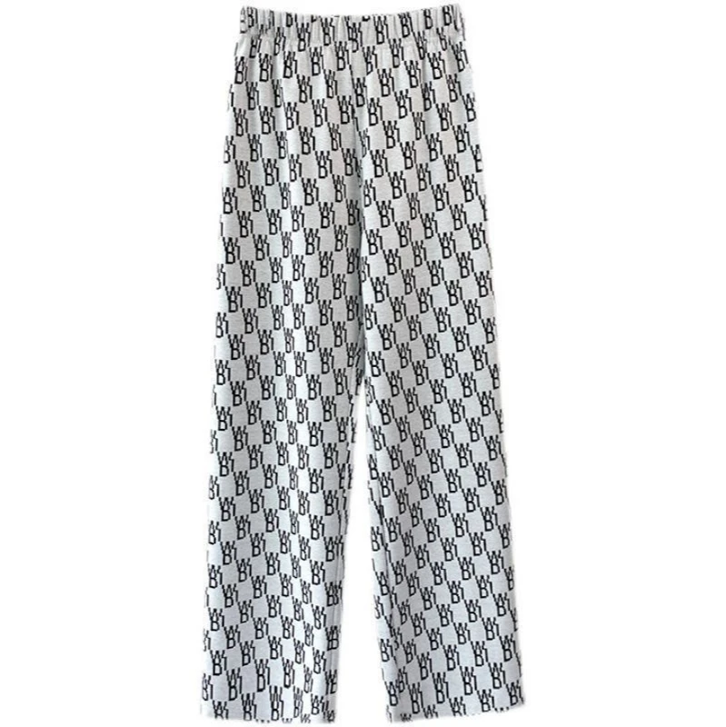 

Wide leg pants women's high waist drop feeling spring and autumn new 2021 small loose thin versatile straight casual pants