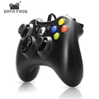 Проводной геймпад Data Frog, USB, джойстик для Xbox 360Xbox 360, тонкий контроллер для Windows 7810, ПК, управление с двойной вибрацией