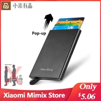youpin fashionable anti theft credit card package smart wallet thin id card case card package for unisex card package security