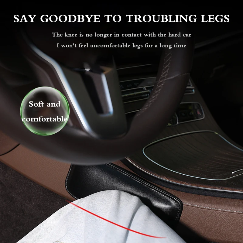 Новая Универсальная автомобильная подушка для поддержки ног Кожаная поддержка