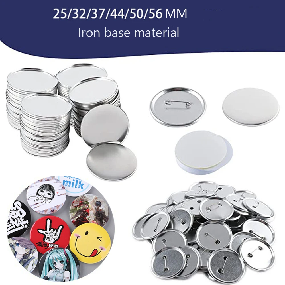 

2022 New Button Pins Blank Badge Making Parts Pin Button Maker Machine DIY Crafts Materials 100Sets Material Supplier 75mm