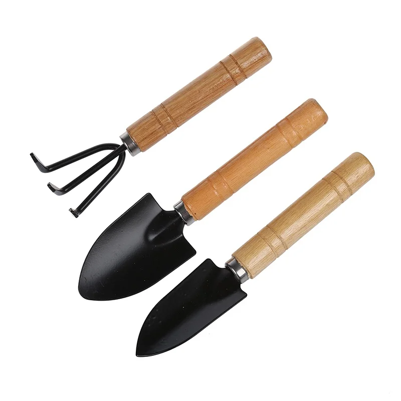 

Promotion! Hollow Out Doublet Shovel Beaker Handle Wooden Iron Gardening Tools