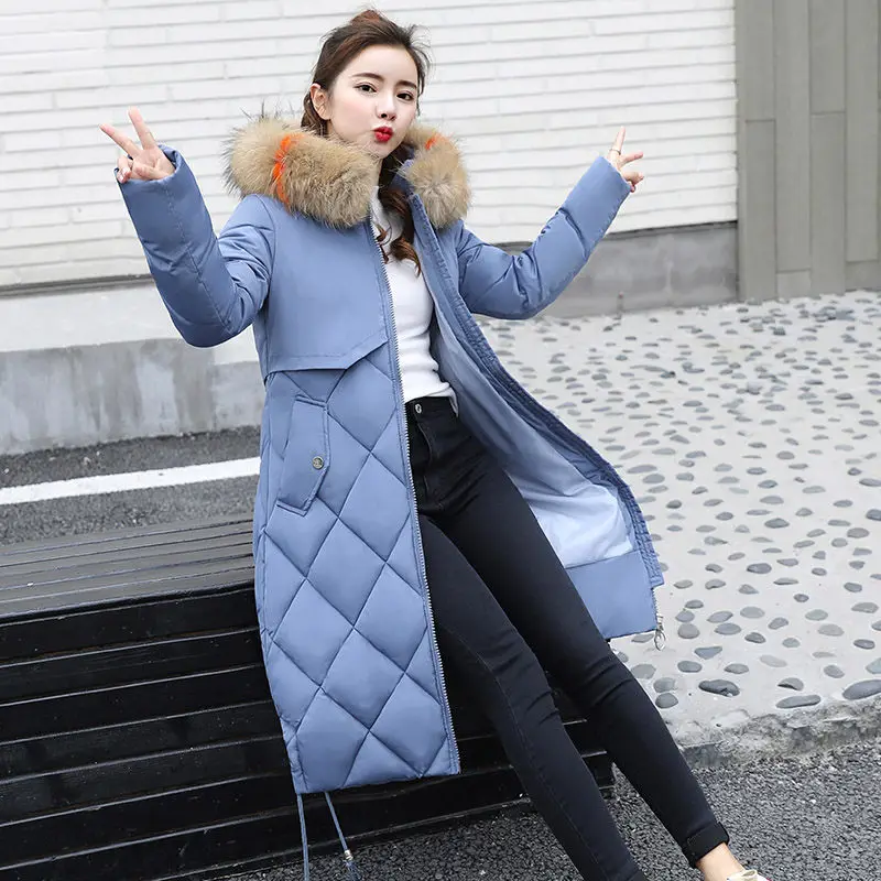 Женская зимняя куртка-пуховик с капюшоном и мехом f1424 | одежда