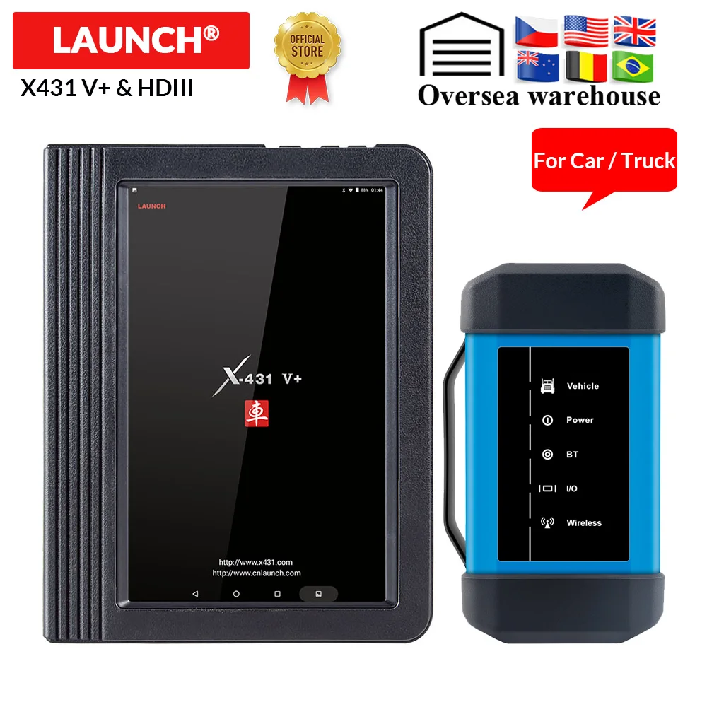Диагностический инструмент Launch X431 V + и HD Bluetooth/Wi Fi|original launch x431|launch x431x431 v |