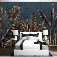 custom 3d wallpaper abstract retro idyllic rural tropical rainforest plant light luxury background self adhesive 3d stickers