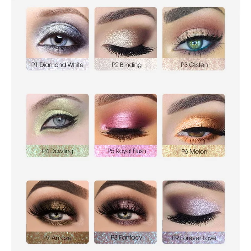 Imagic мерцающие тени для век рыхлый пигмент блестящий порошок металлик Свободные