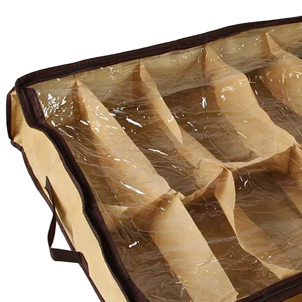 12 пар моющихся сумок на молнии для домашнего хранения экономия места под