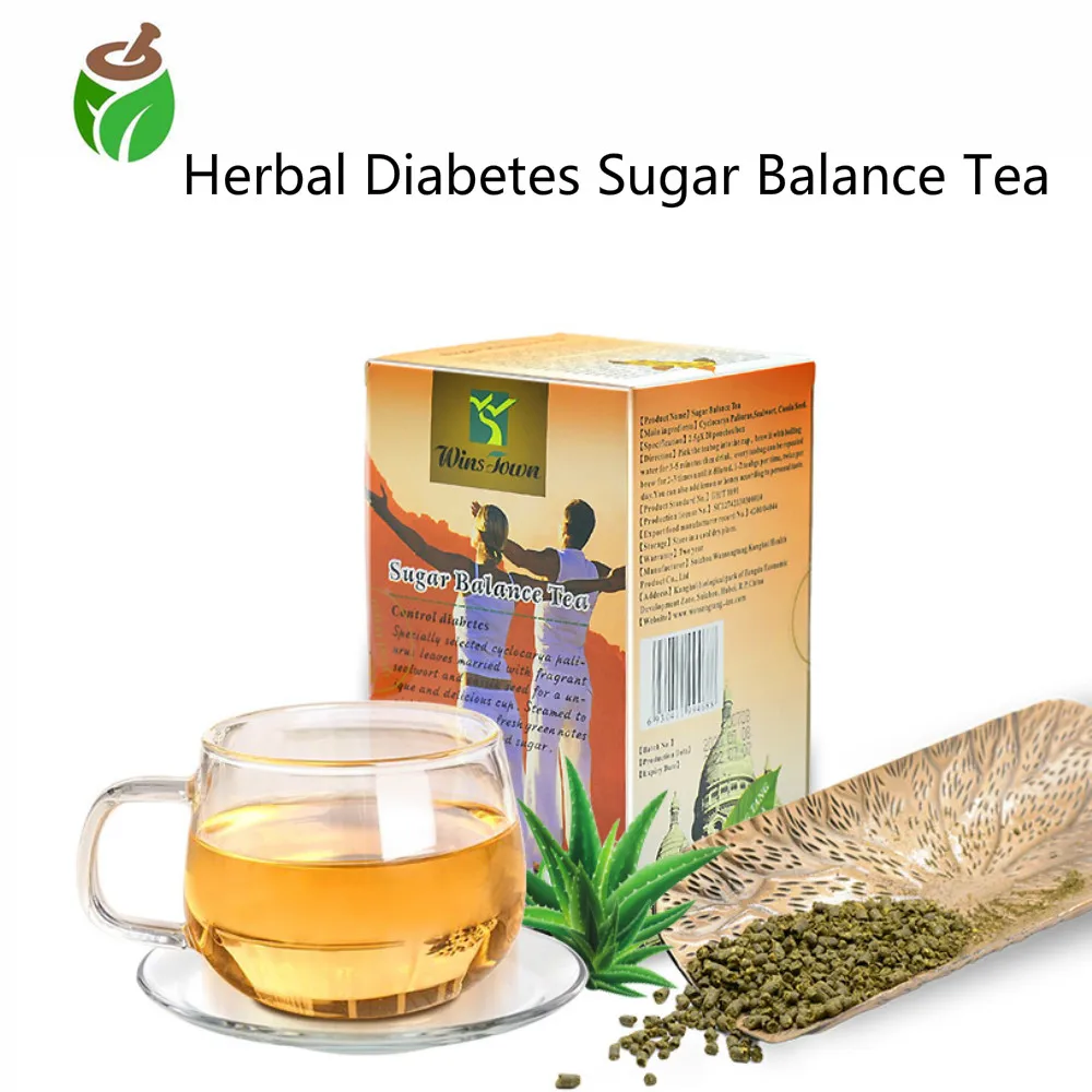 

40 Pcs/2 Packs Natural Herbal Control Diabetes Sugar Balance Teabags Regular Blood Sugar Diabetic Symptom Relief Anti-fatigue