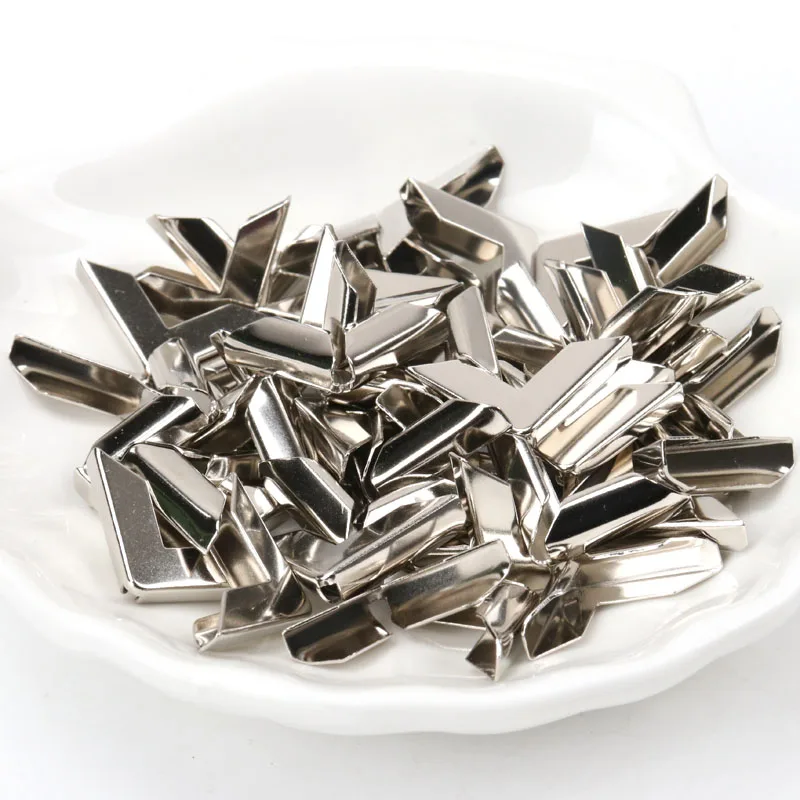 Серебристые Металлические книги Угловые трехсторонние Альбомы меню папки