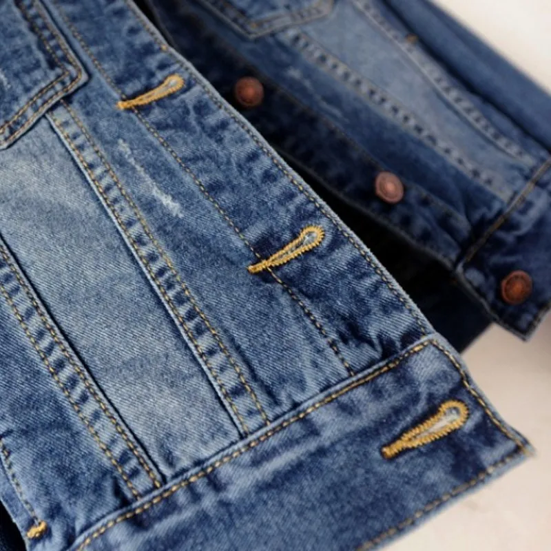 Джинсовое короткое пальто для женщин весна 2020 приталенная куртка с длинным