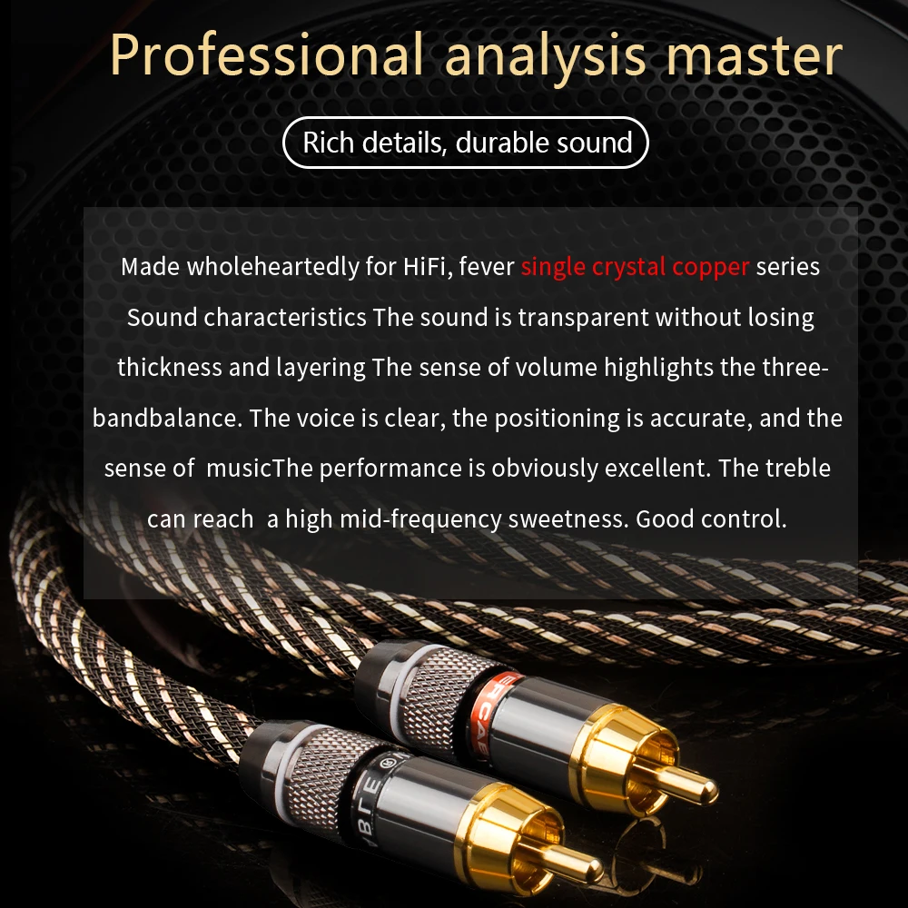 yyaudio hifi stereo pair rca cable high performance premium hi fi audio 2rca to 2rca interconnect cable free global shipping