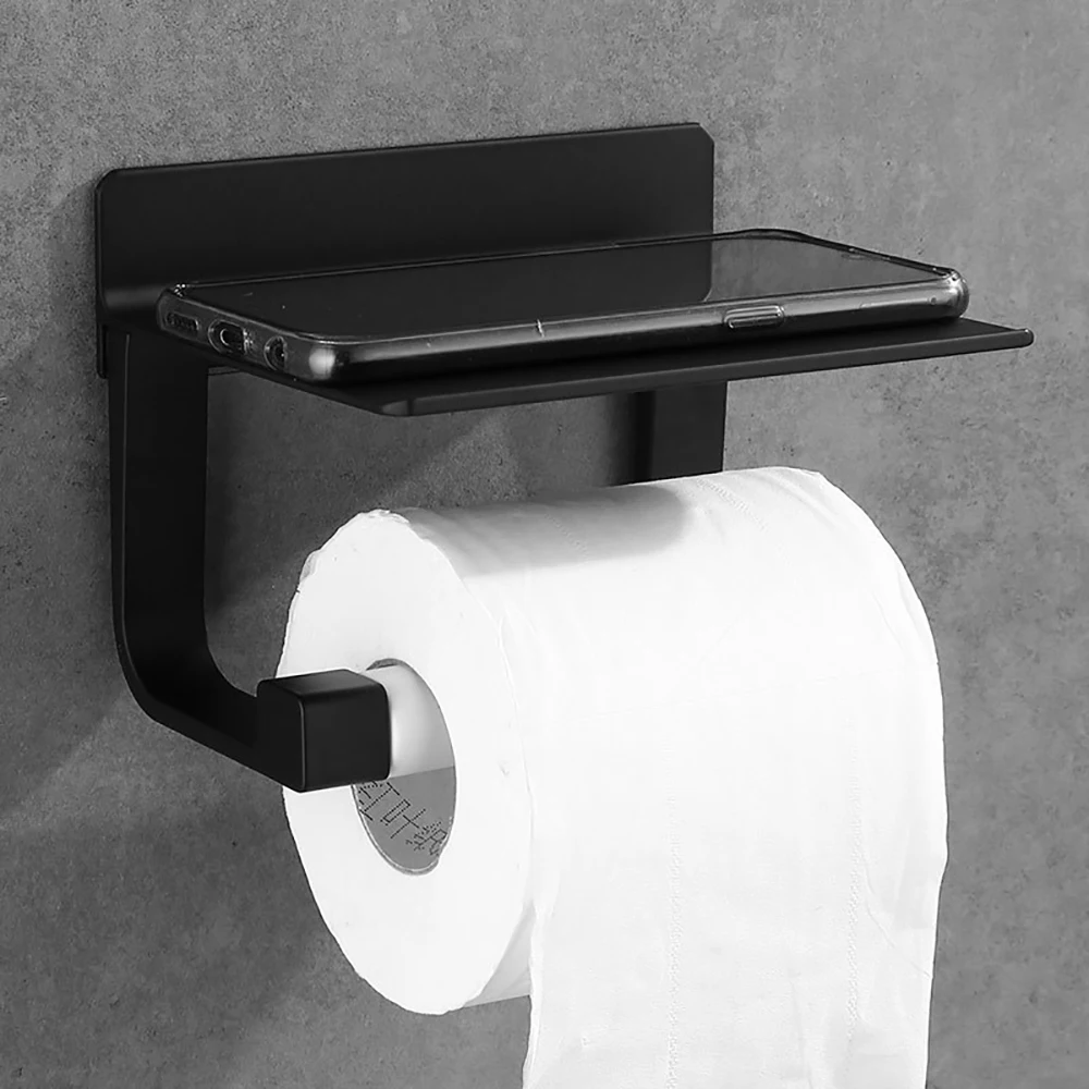 1 шт. алюминиевая стойка для туалетной бумаги настенный держатель полка