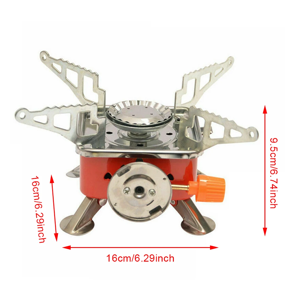 Портативная мини плита для кемпинга походов рыбалки газовая горелка