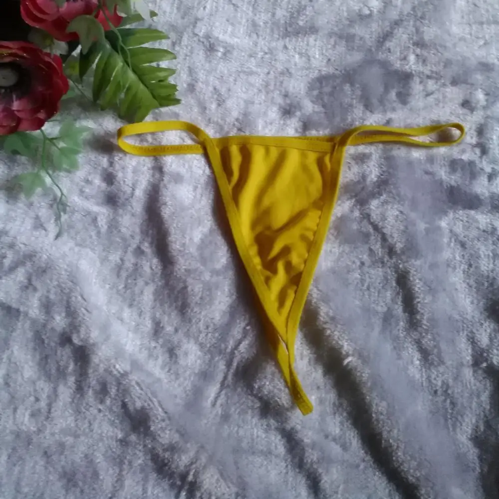 Сексуальное эротическое белье женские стринги одноцветные с низкой талией